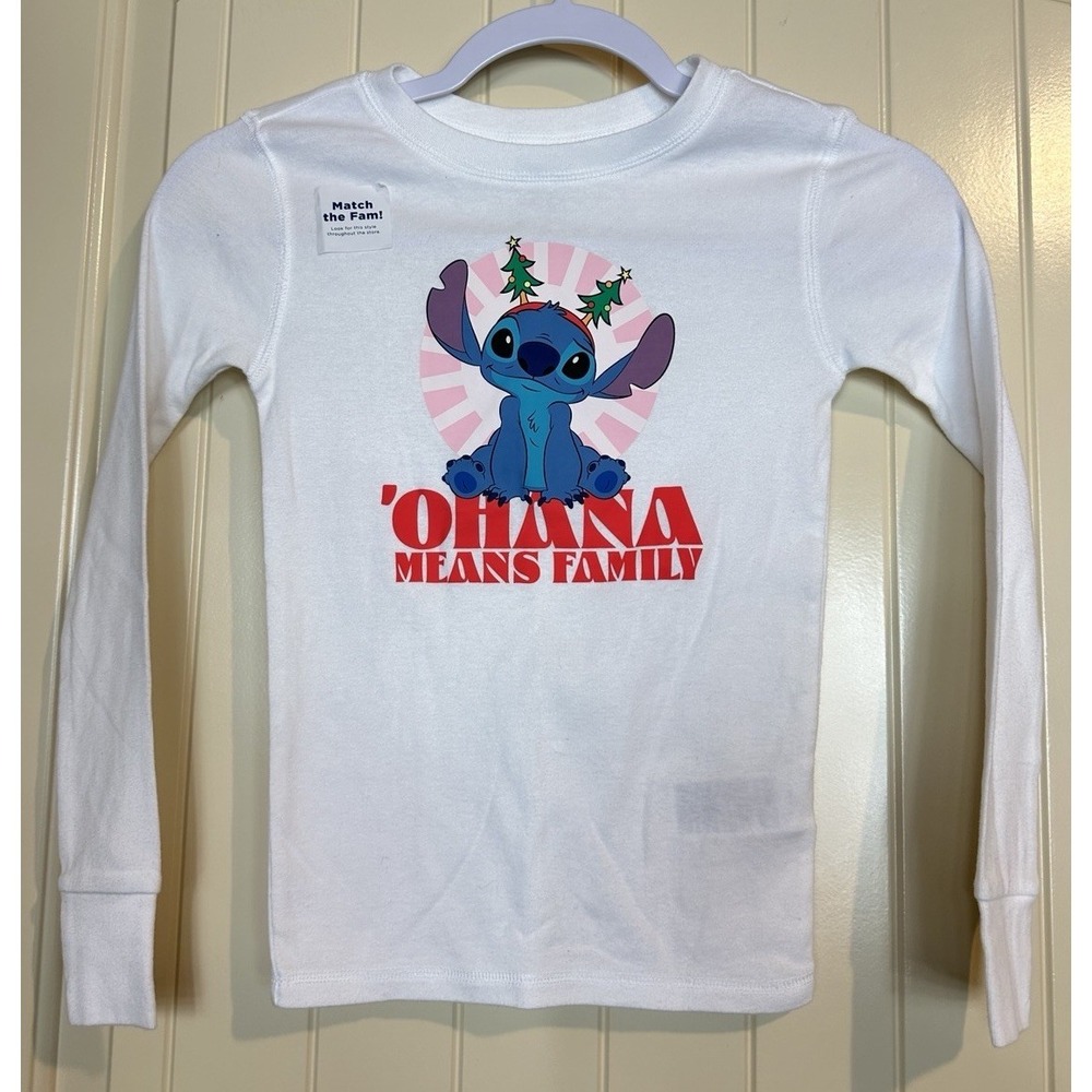 Old‎ Navy x Disney Lilo & Stitch Long Sleeve Pajama Top Only Sz M 8 New